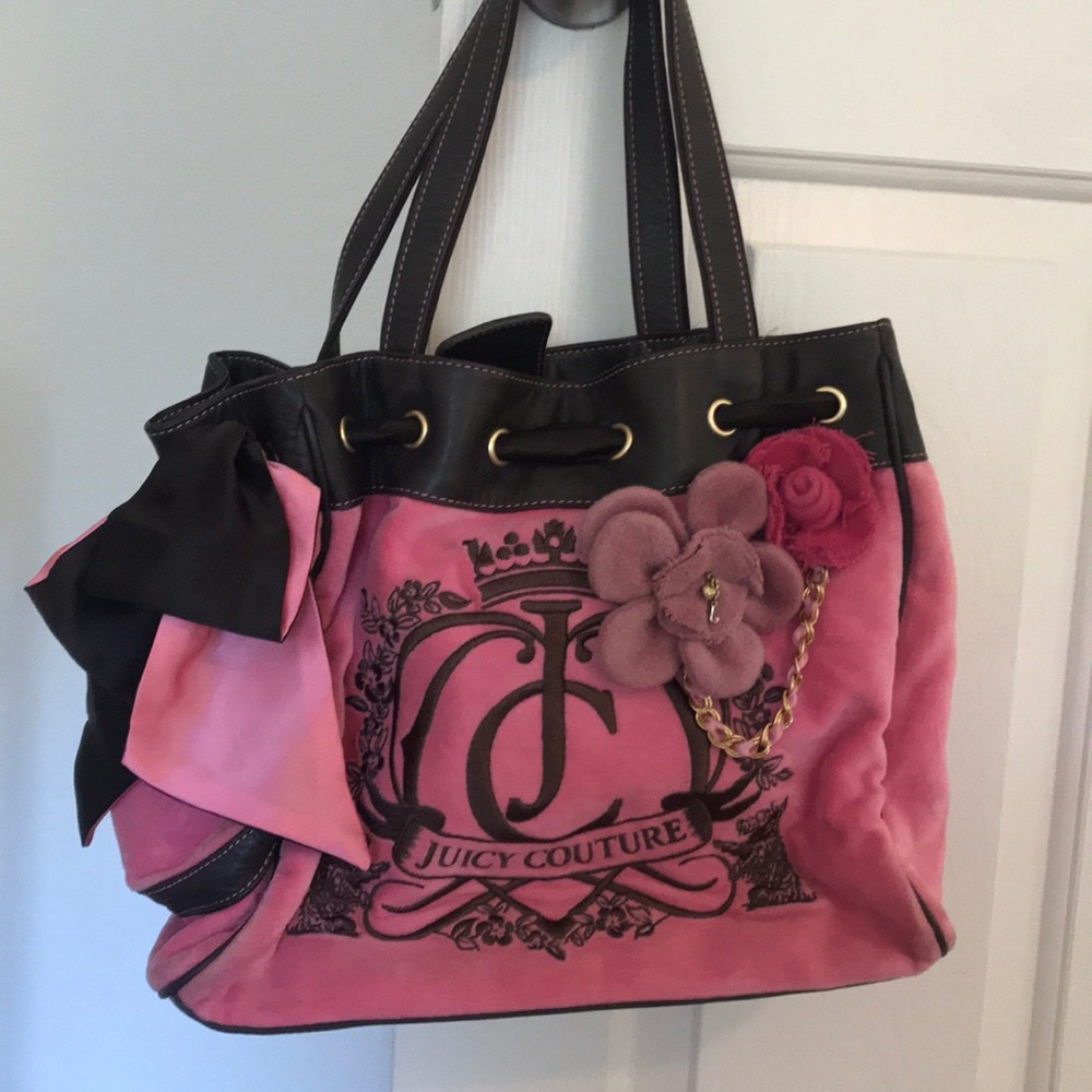 Pink & Brown Juicy Tote Bag (great condition)